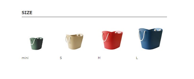 tabella misure cestini Balcolore Hachiman mini s m l